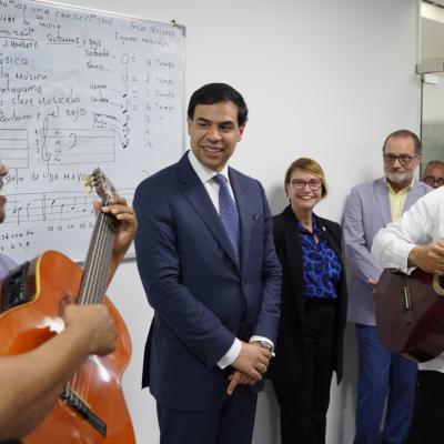 Autoridades verifican avance de la nueva Escuela de Bellas Artes en Santo Domingo Este