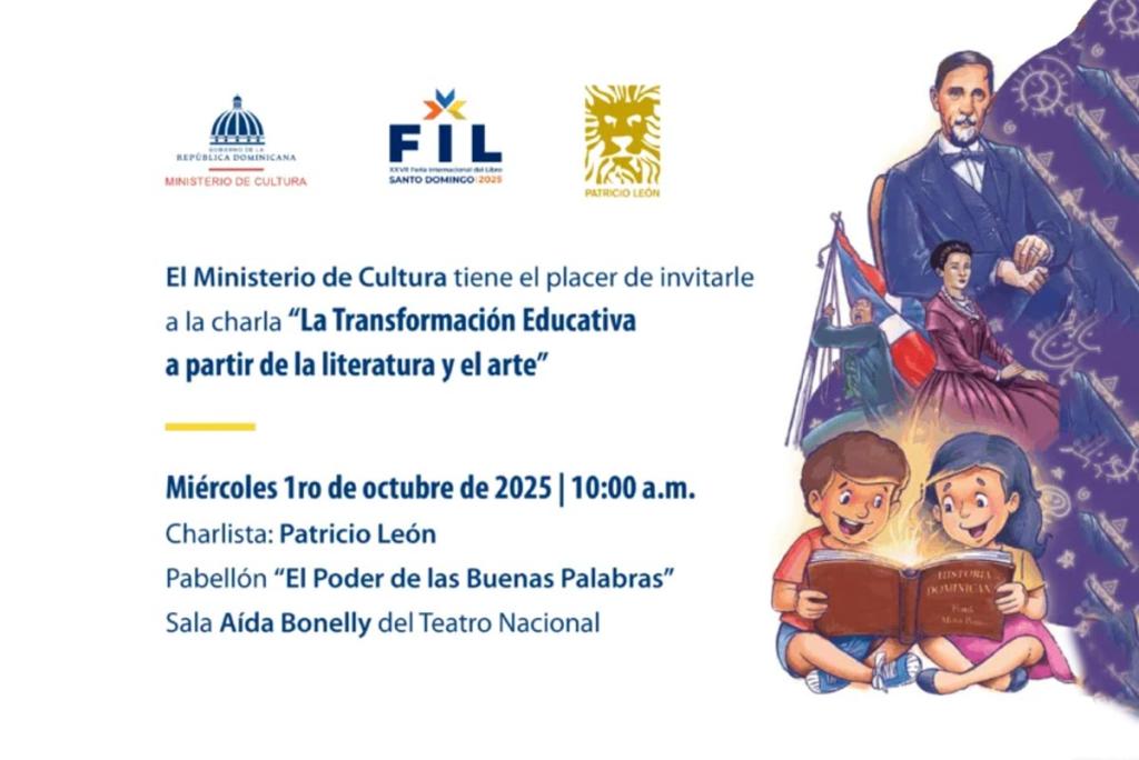 Patricio León dictará charla inspiradora sobre educación y literatura en la FILSD 2025