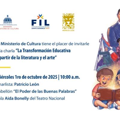 Patricio León dictará charla inspiradora sobre educación y literatura en la FILSD 2025