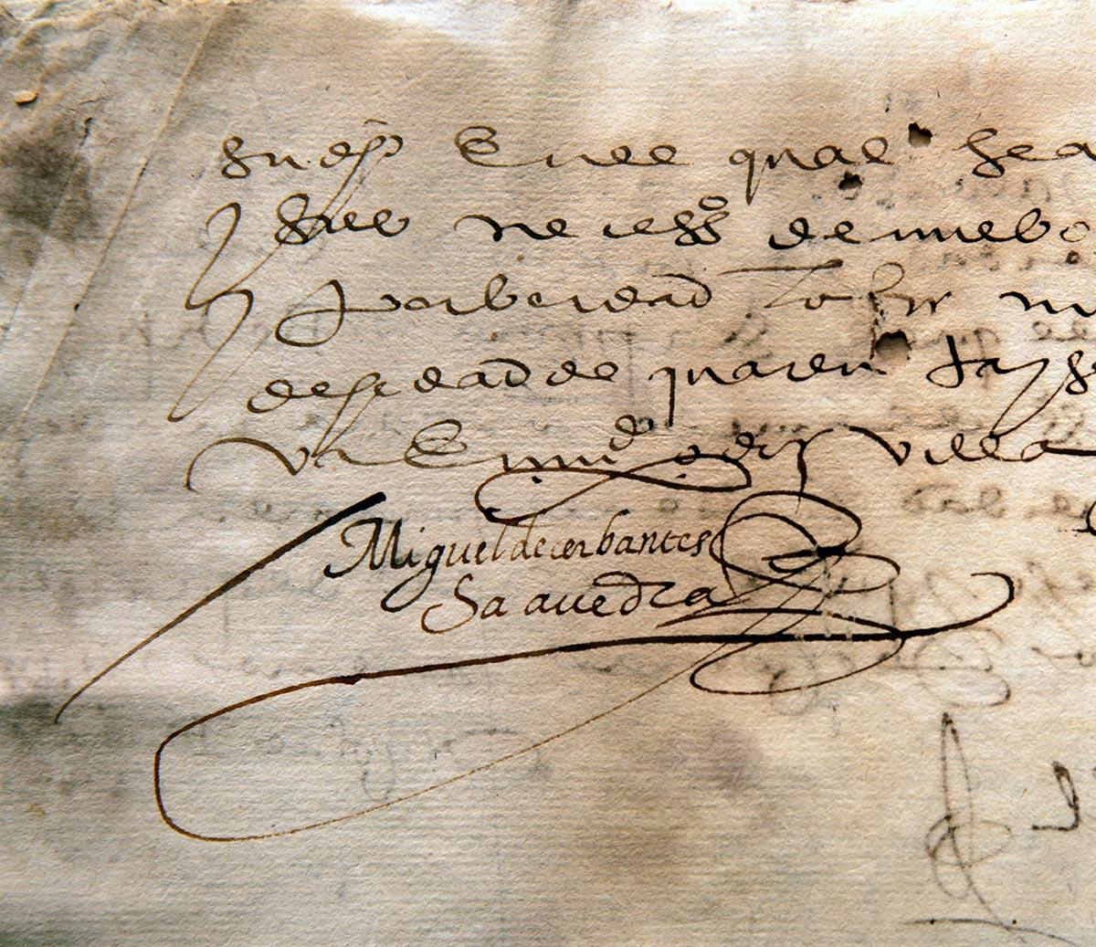 manuscrito-Miguel-de-Cervantes