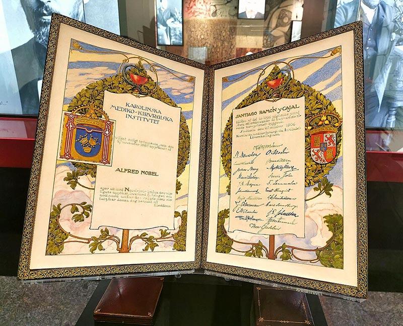 santiago-ramon-y-cajal-diploma-nobel